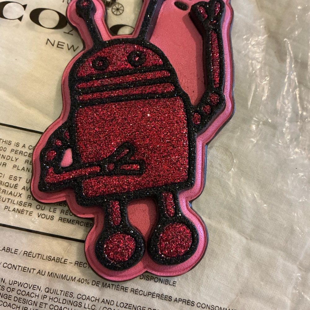 Coach X Keith Haring Robot Bag Charm Rare - Picture 10 of 14